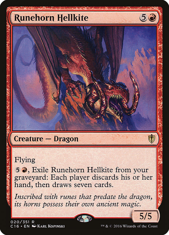 Runehorn Hellkite [Commander 2016] | Pegasus Games WI