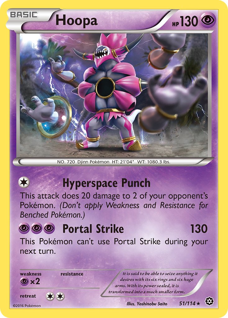 Hoopa (51/114) (Theme Deck Exclusive) [XY: Steam Siege] | Pegasus Games WI