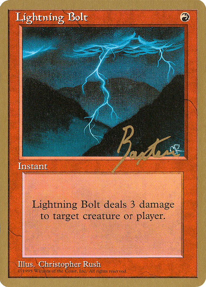 Lightning Bolt (George Baxter) [Pro Tour Collector Set] | Pegasus Games WI