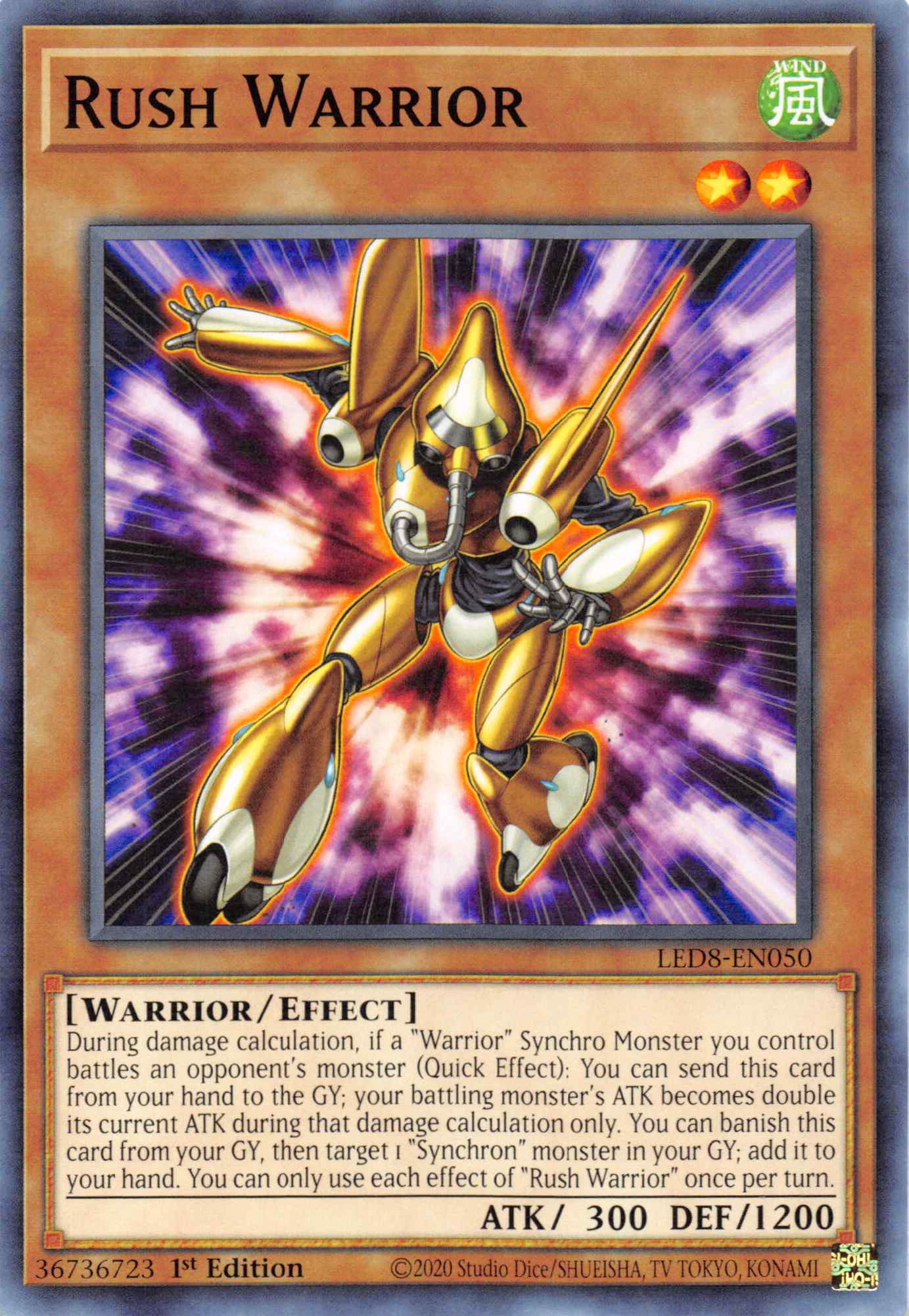 Rush Warrior [LED8-EN050] Common | Pegasus Games WI