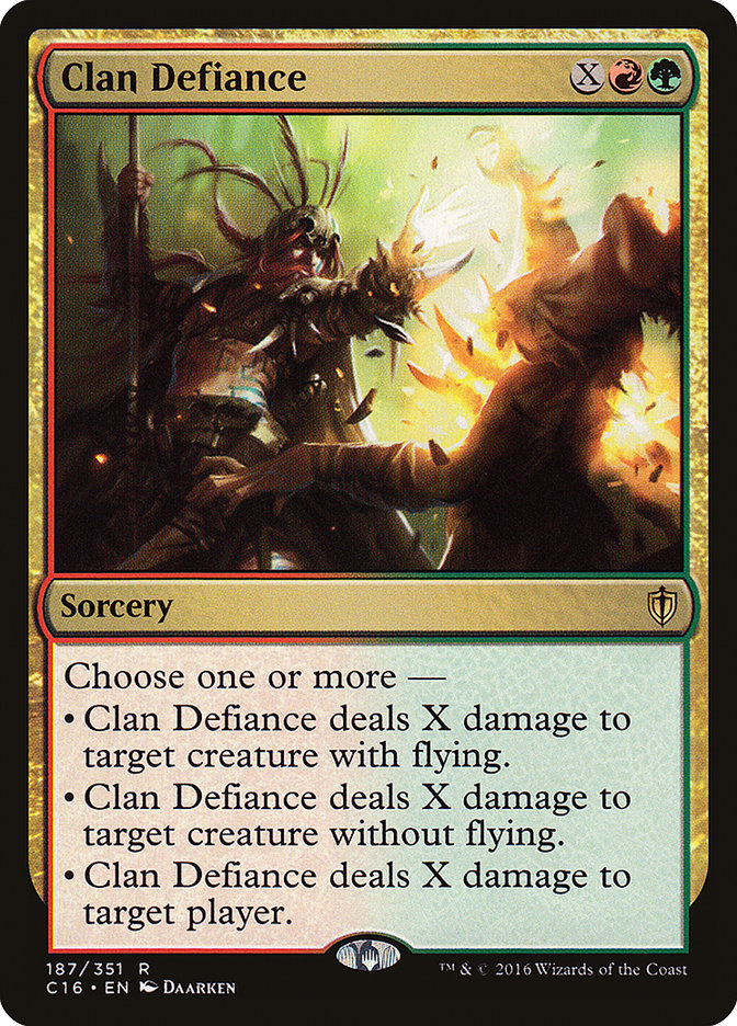 Clan Defiance [Commander 2016] | Pegasus Games WI