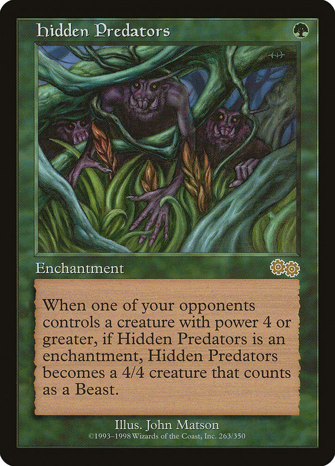 Hidden Predators [Urza's Saga] | Pegasus Games WI