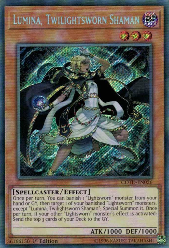 Lumina, Twilightsworn Shaman [COTD-EN026] Secret Rare | Pegasus Games WI