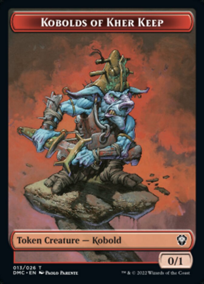 Saproling // Kobolds of Kher Keep Double-Sided Token [Dominaria United Tokens] | Pegasus Games WI