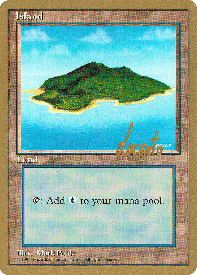 Island (ml367) (Michael Loconto) [Pro Tour Collector Set] | Pegasus Games WI