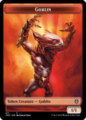 Rebel // Goblin Double-Sided Token [Phyrexia: All Will Be One Commander Tokens] | Pegasus Games WI