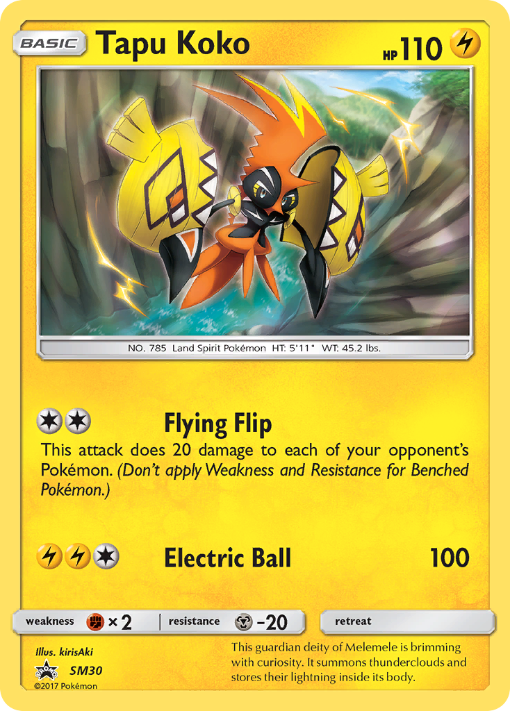 Tapu Koko (SM30) [Sun & Moon: Black Star Promos] | Pegasus Games WI