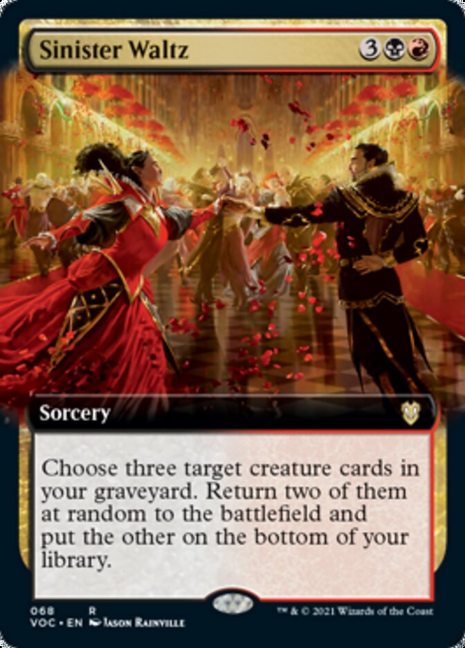 Sinister Waltz (Extended Art) [Innistrad: Crimson Vow Commander] | Pegasus Games WI
