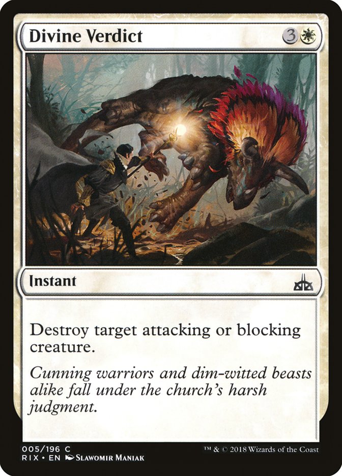 Divine Verdict [Rivals of Ixalan] | Pegasus Games WI