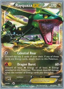 Rayquaza EX (85/124) (Anguille Sous Roche - Clement Lamberton) [World Championships 2013] | Pegasus Games WI