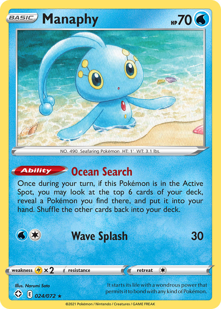 Manaphy (024/072) [Sword & Shield: Shining Fates] | Pegasus Games WI