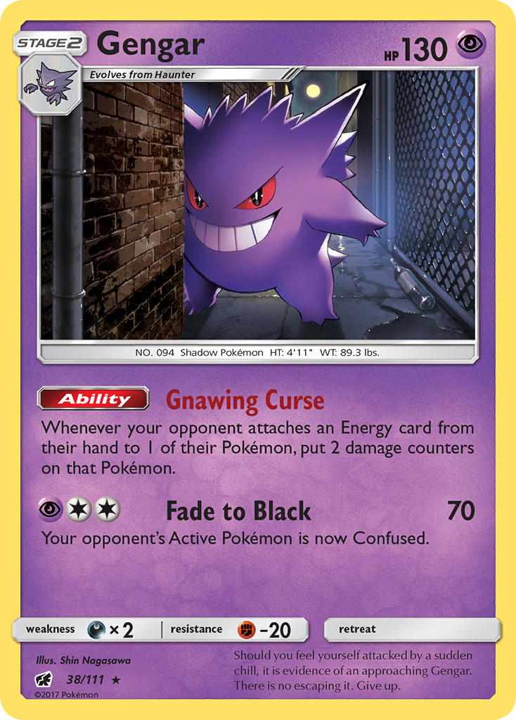 Gengar (38/111) [Sun & Moon: Crimson Invasion] | Pegasus Games WI