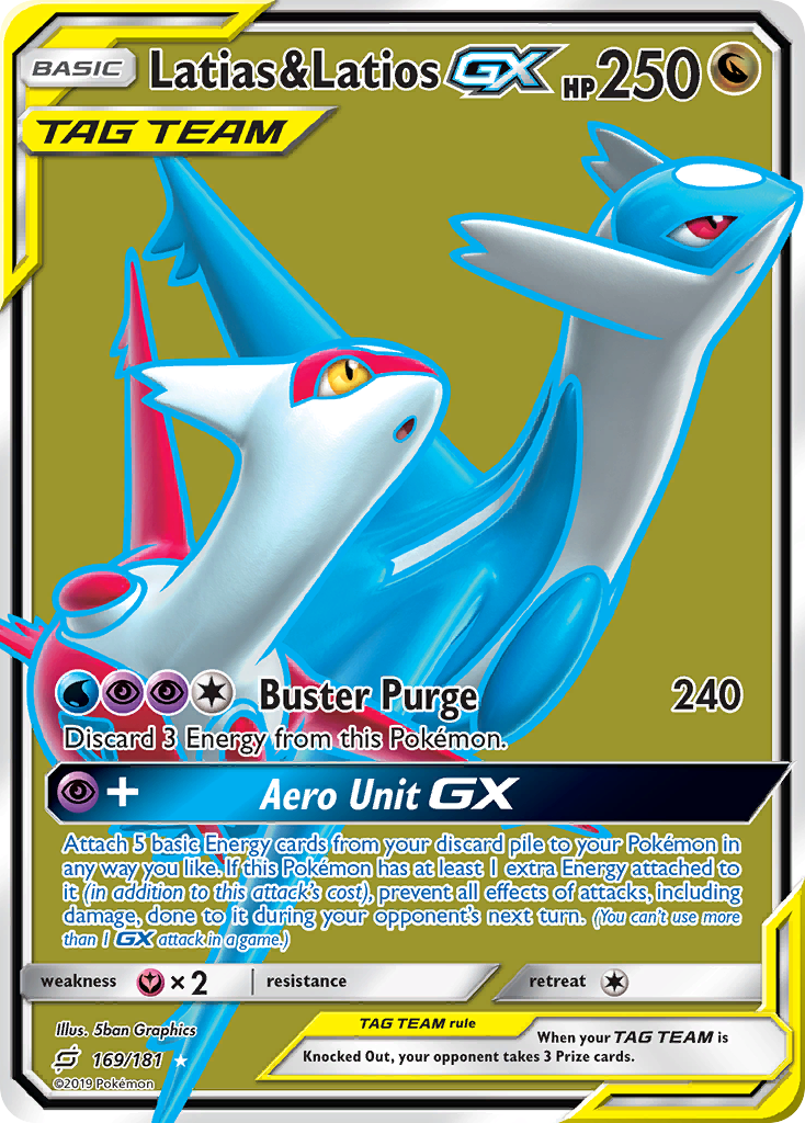 Latias & Latios GX (169/181) [Sun & Moon: Team Up] | Pegasus Games WI