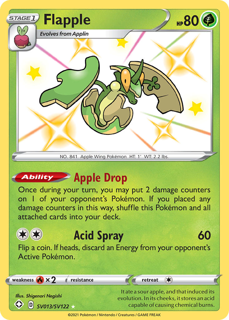 Flapple (SV013/SV122) [Sword & Shield: Shining Fates] | Pegasus Games WI