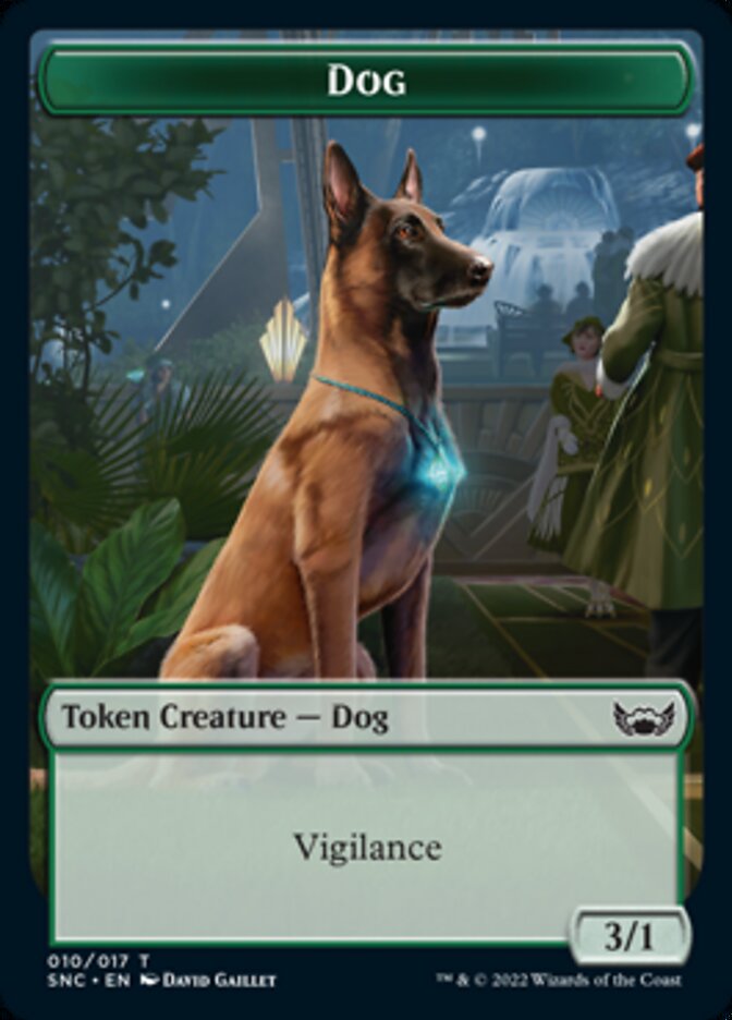 Ogre Warrior // Dog Double-Sided Token [Streets of New Capenna Tokens] | Pegasus Games WI