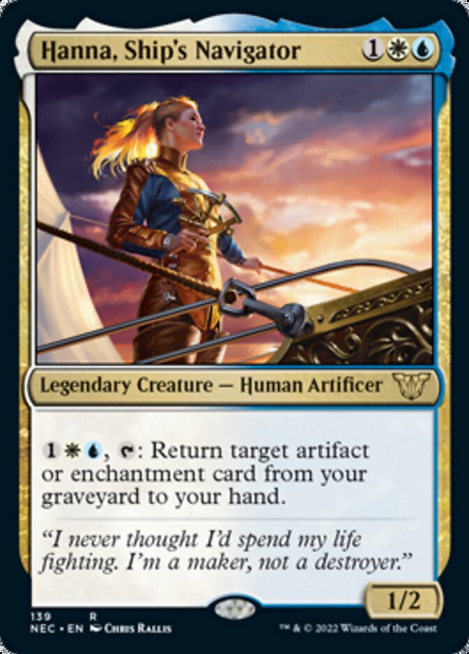 Hanna, Ship's Navigator [Kamigawa: Neon Dynasty Commander] | Pegasus Games WI