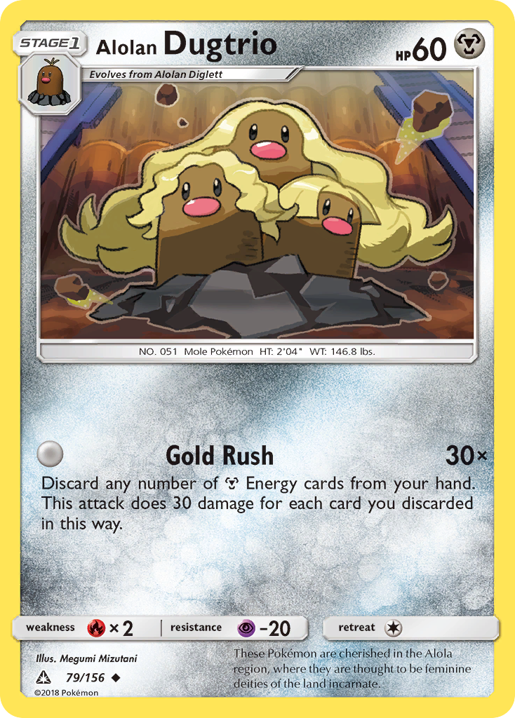 Alolan Dugtrio (79/156) [Sun & Moon: Ultra Prism] | Pegasus Games WI