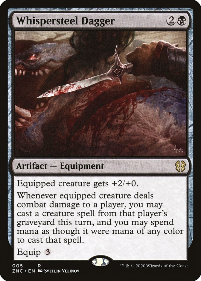 Whispersteel Dagger [Zendikar Rising Commander] | Pegasus Games WI