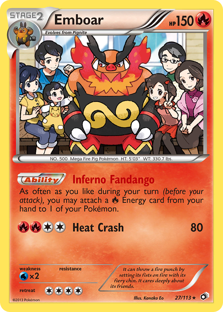 Emboar (27/113) [Black & White: Legendary Treasures] | Pegasus Games WI