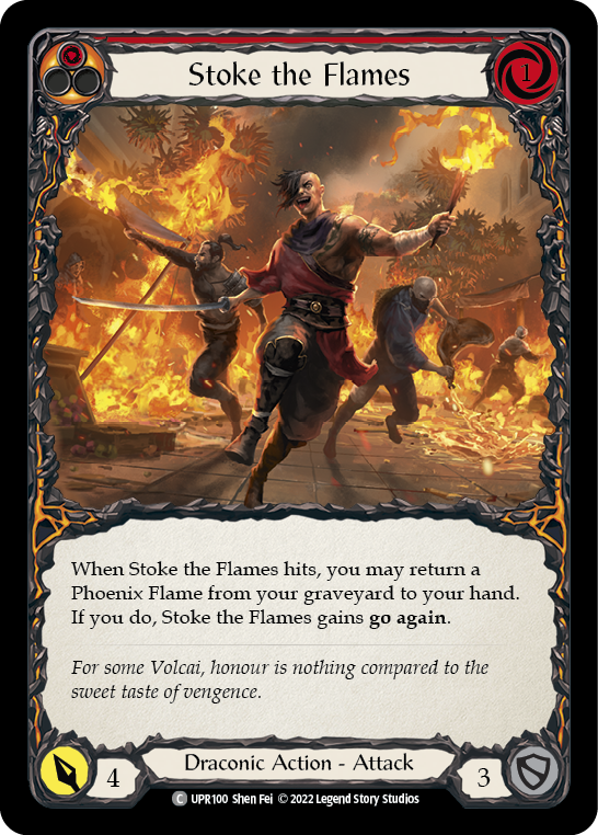 Stoke the Flames [UPR100] (Uprising)  Rainbow Foil | Pegasus Games WI