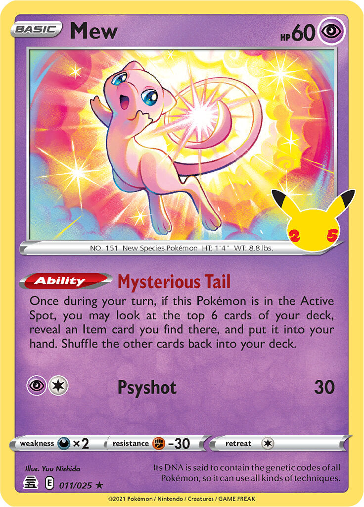 Mew (011/025) [Celebrations: 25th Anniversary] | Pegasus Games WI