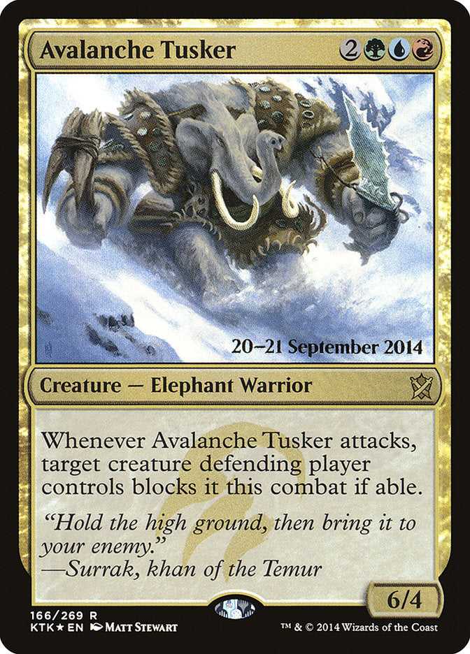 Avalanche Tusker [Khans of Tarkir Prerelease Promos] | Pegasus Games WI