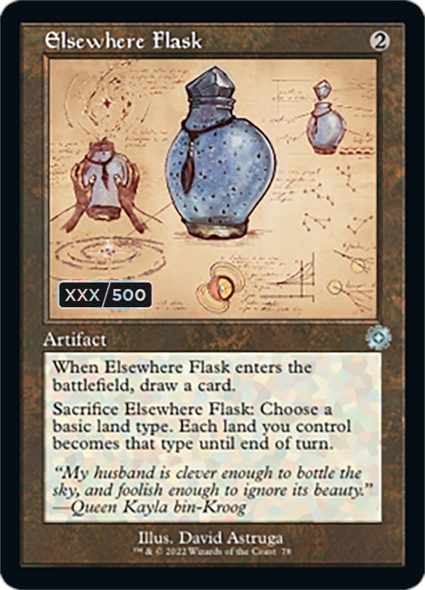 Elsewhere Flask (Retro Schematic) (Serialized) [The Brothers' War Retro Artifacts] | Pegasus Games WI
