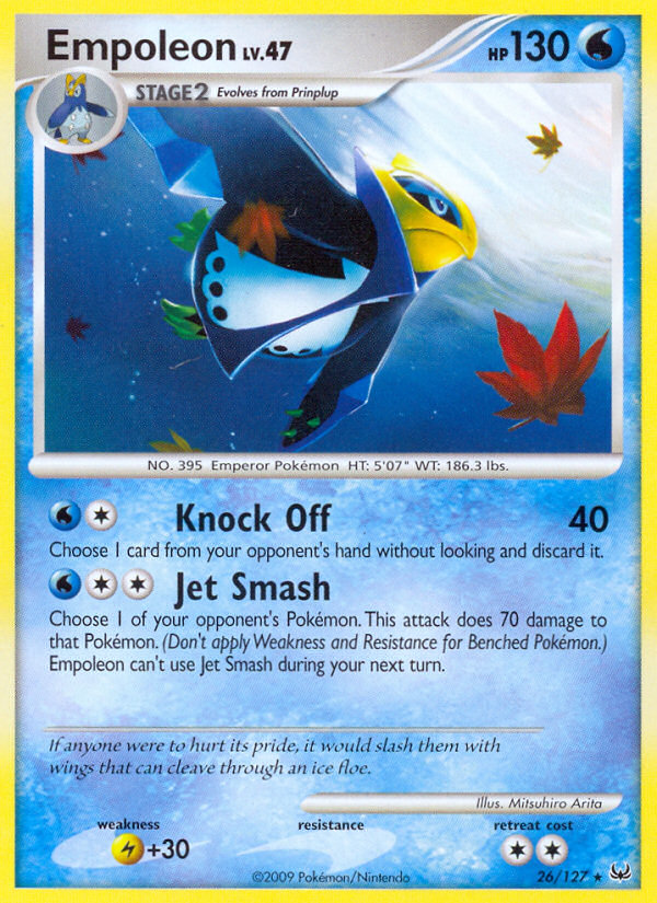 Empoleon (26/127) [Platinum: Base Set] | Pegasus Games WI