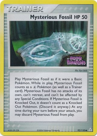 Mysterious Fossil (92/110) (Stamped) [EX: Holon Phantoms] | Pegasus Games WI