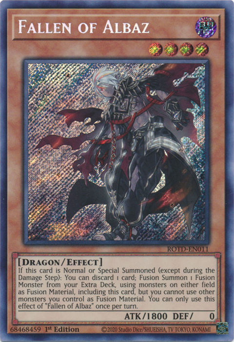 Fallen of Albaz [ROTD-EN011] Secret Rare | Pegasus Games WI