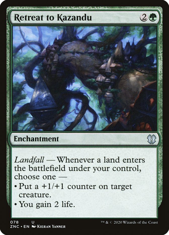 Retreat to Kazandu [Zendikar Rising Commander] | Pegasus Games WI