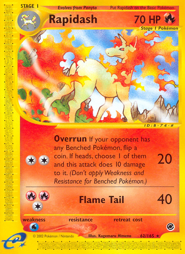 Rapidash (62/165) [Expedition: Base Set] | Pegasus Games WI