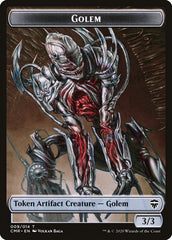 Copy (013) // Golem Double-Sided Token [Commander Legends Tokens] | Pegasus Games WI