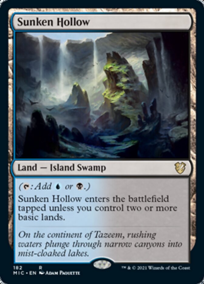 Sunken Hollow [Innistrad: Midnight Hunt Commander] | Pegasus Games WI