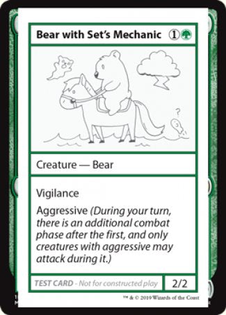 Bear with Set's Mechanic (2021 Edition) [Mystery Booster Playtest Cards] | Pegasus Games WI