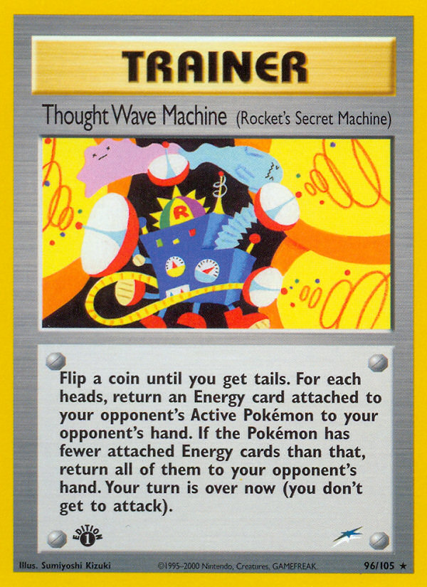 Thought Wave Machine (96/105) (Rocket's Secret Machine) [Neo Destiny 1st Edition] | Pegasus Games WI