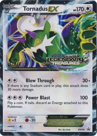 Tornadus EX (BW96) (Staff Prerelease Promo) [Black & White: Black Star Promos] | Pegasus Games WI