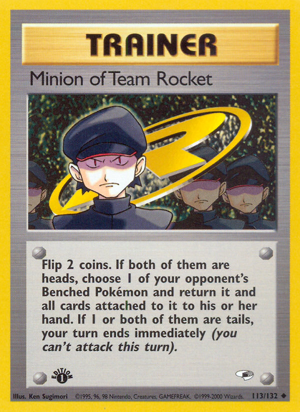 Minion of Team Rocket (113/132) [Gym Heroes 1st Edition] | Pegasus Games WI