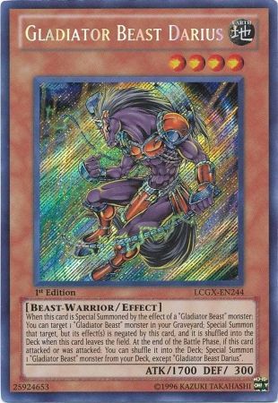 Gladiator Beast Darius [LCGX-EN244] Secret Rare | Pegasus Games WI