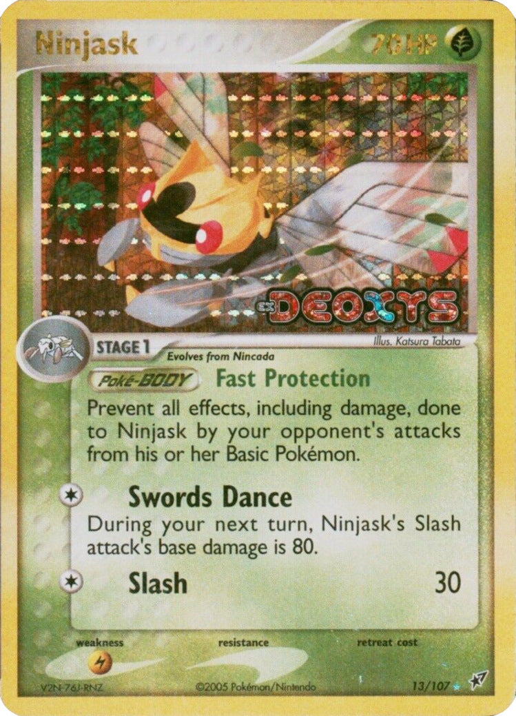 Ninjask (13/107) (Stamped) [EX: Deoxys] | Pegasus Games WI