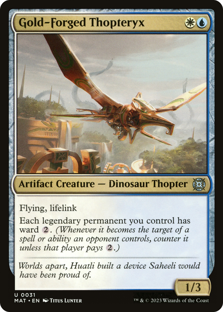 Gold-Forged Thopteryx [March of the Machine: The Aftermath] | Pegasus Games WI