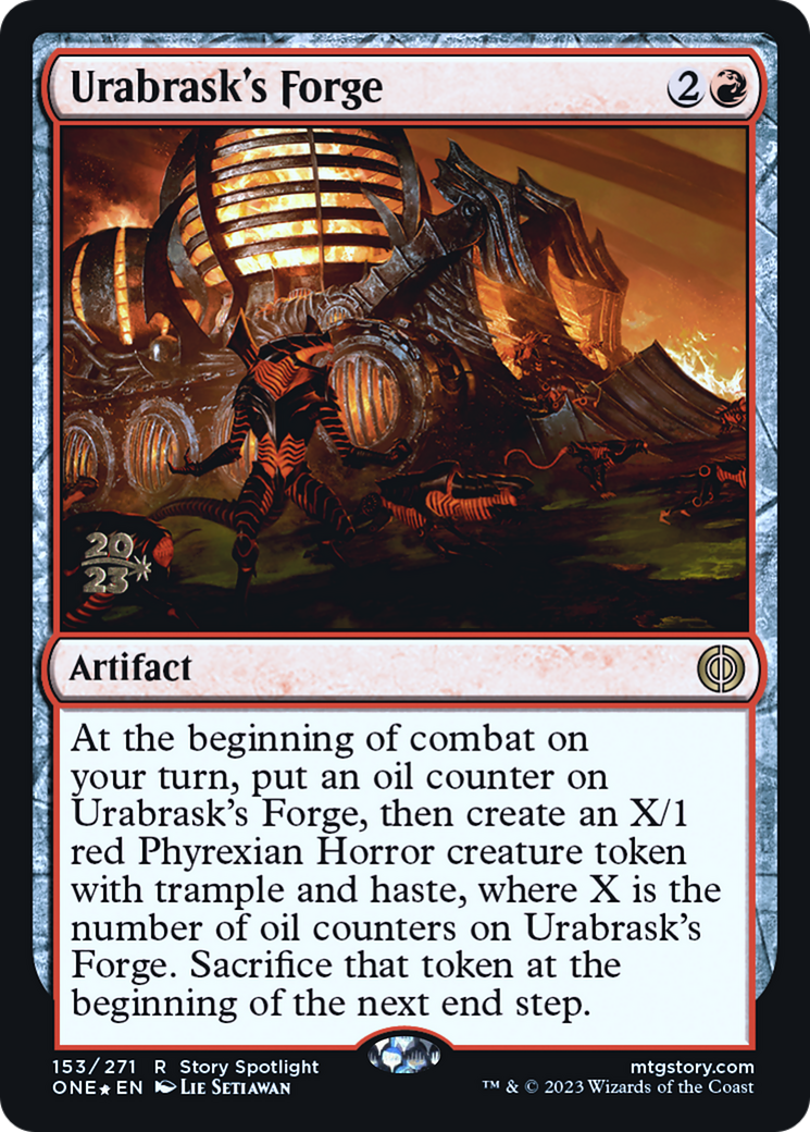 Urabrask's Forge [Phyrexia: All Will Be One Prerelease Promos] | Pegasus Games WI