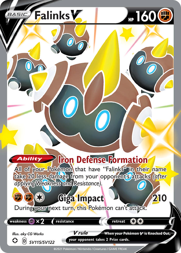 Falinks V (SV115/SV122) [Sword & Shield: Shining Fates] | Pegasus Games WI