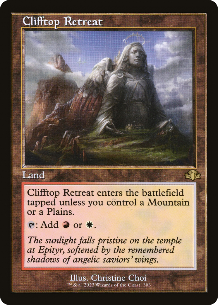 Clifftop Retreat (Retro) [Dominaria Remastered] | Pegasus Games WI