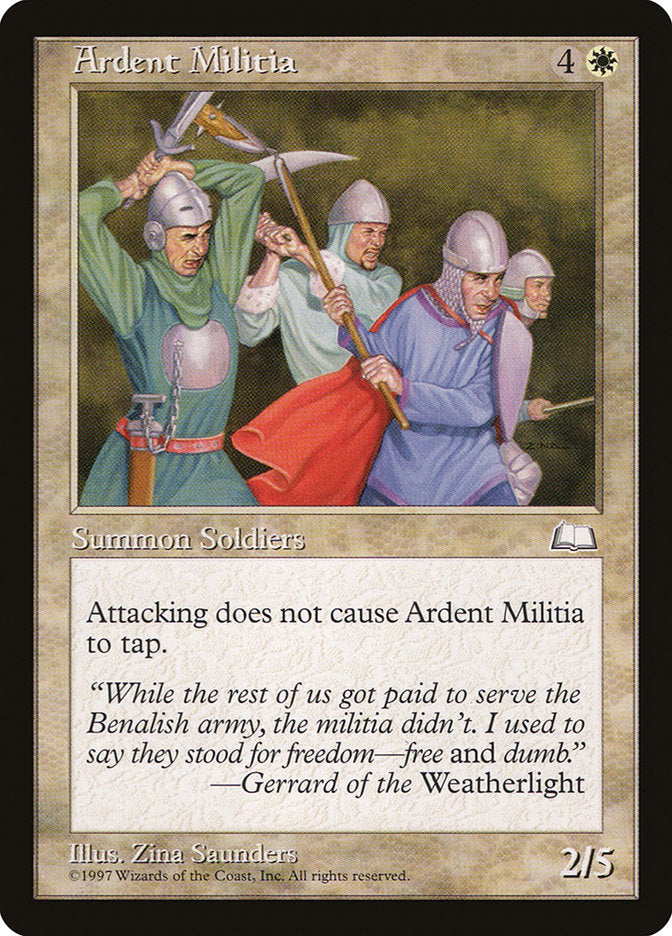 Ardent Militia [Weatherlight] | Pegasus Games WI