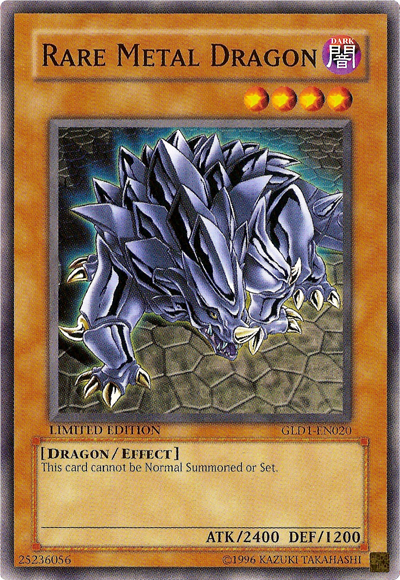 Rare Metal Dragon [GLD1-EN020] Common | Pegasus Games WI