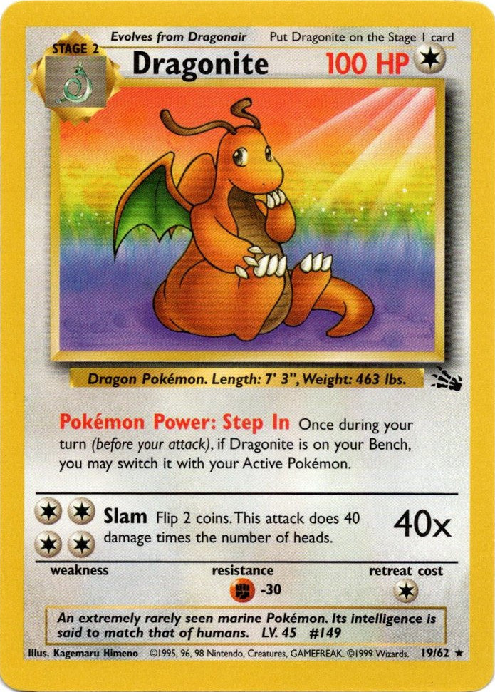 Dragonite (19/62) [Fossil Unlimited] | Pegasus Games WI