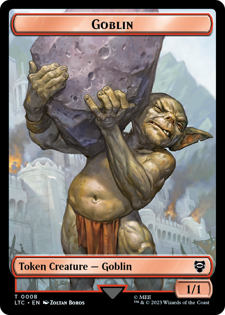 Goblin // Wraith Double-Sided Token [The Lord of the Rings: Tales of Middle-Earth Commander Tokens] | Pegasus Games WI