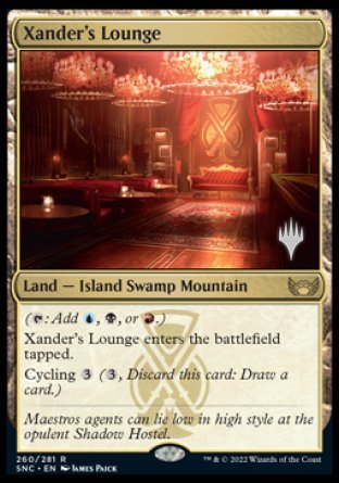 Xander's Lounge (Promo Pack) [Streets of New Capenna Promos] | Pegasus Games WI