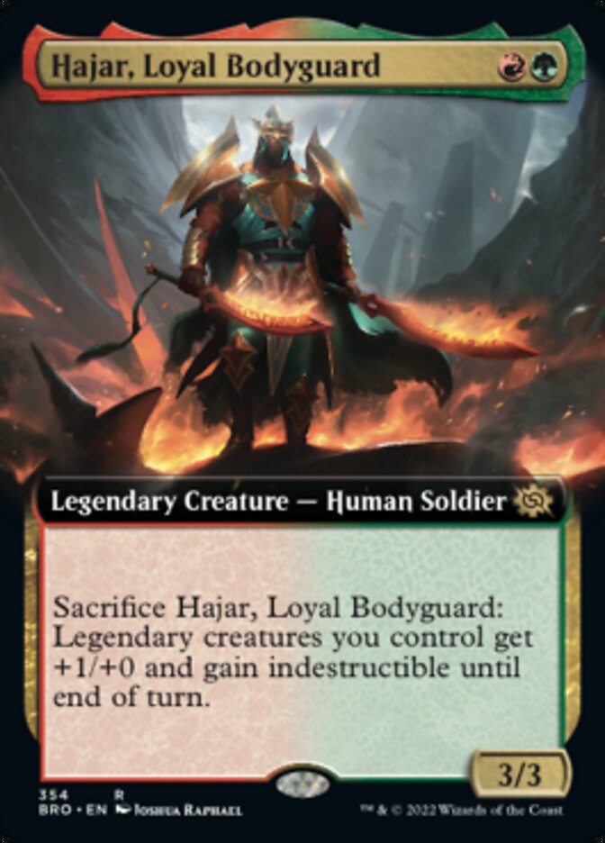 Hajar, Loyal Bodyguard (Extended Art) [The Brothers' War] | Pegasus Games WI